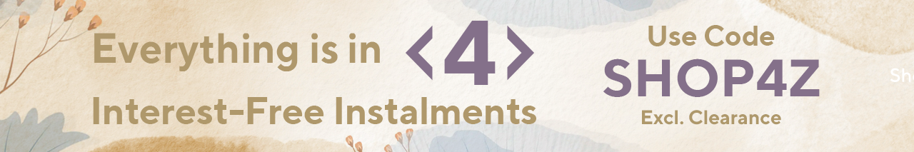 Pay in 5 Interest-Free Instalments Use Code ALL5EZ